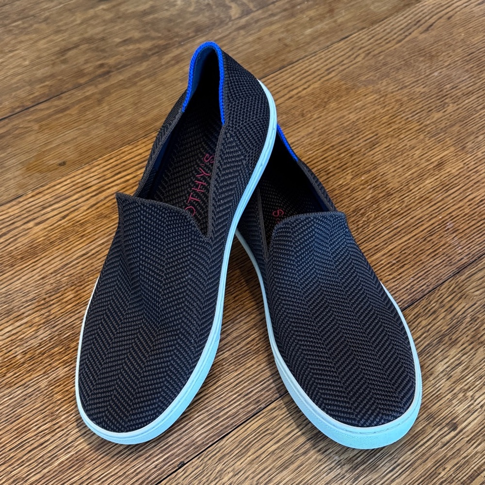 Limited edition Rothy’s Slip On Sneaker 10.5 Dark Herringbone